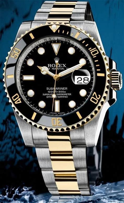 rolex submariner silver and gold